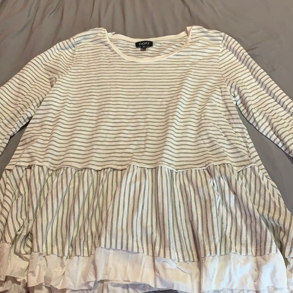 Long sleeve babydoll top!